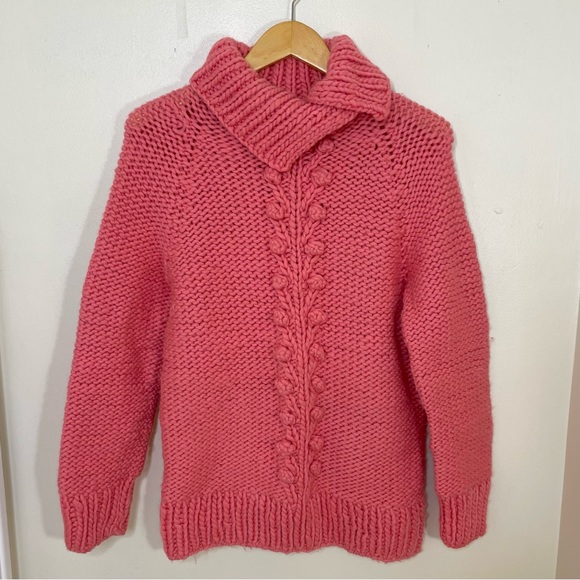 Chunky Pink Sweater Size L - TWINKLE by Wenlan from Anthropologie - Picture 1 of 5